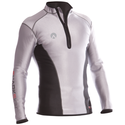 Sharkskin Climate Control Long Sleeve Top With Chest Zip - Mens